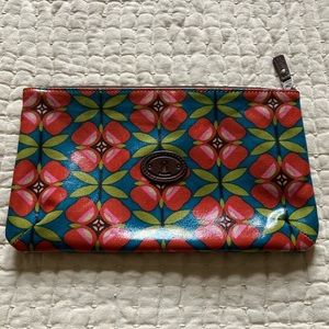 Fossil canvas coated clutch